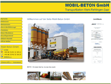 Tablet Screenshot of mobil-beton.com